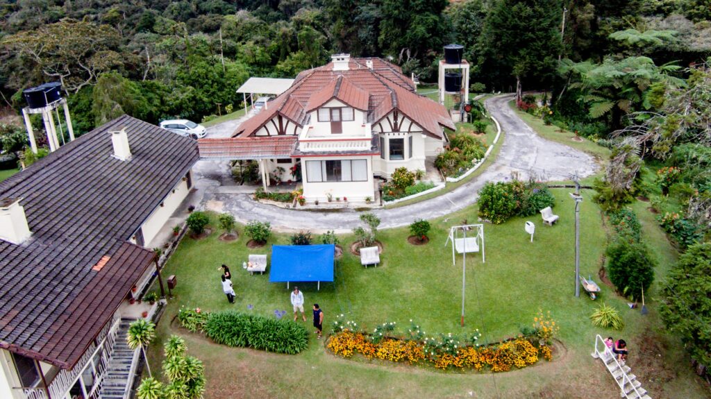 Mission bungalow aerial view
